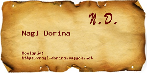 Nagl Dorina névjegykártya